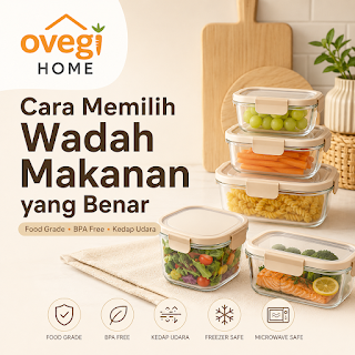Cara Memilih Wadah Makanan yang Benar: Food Grade, BPA Free, Kedap Udara, dan Freezer Safe