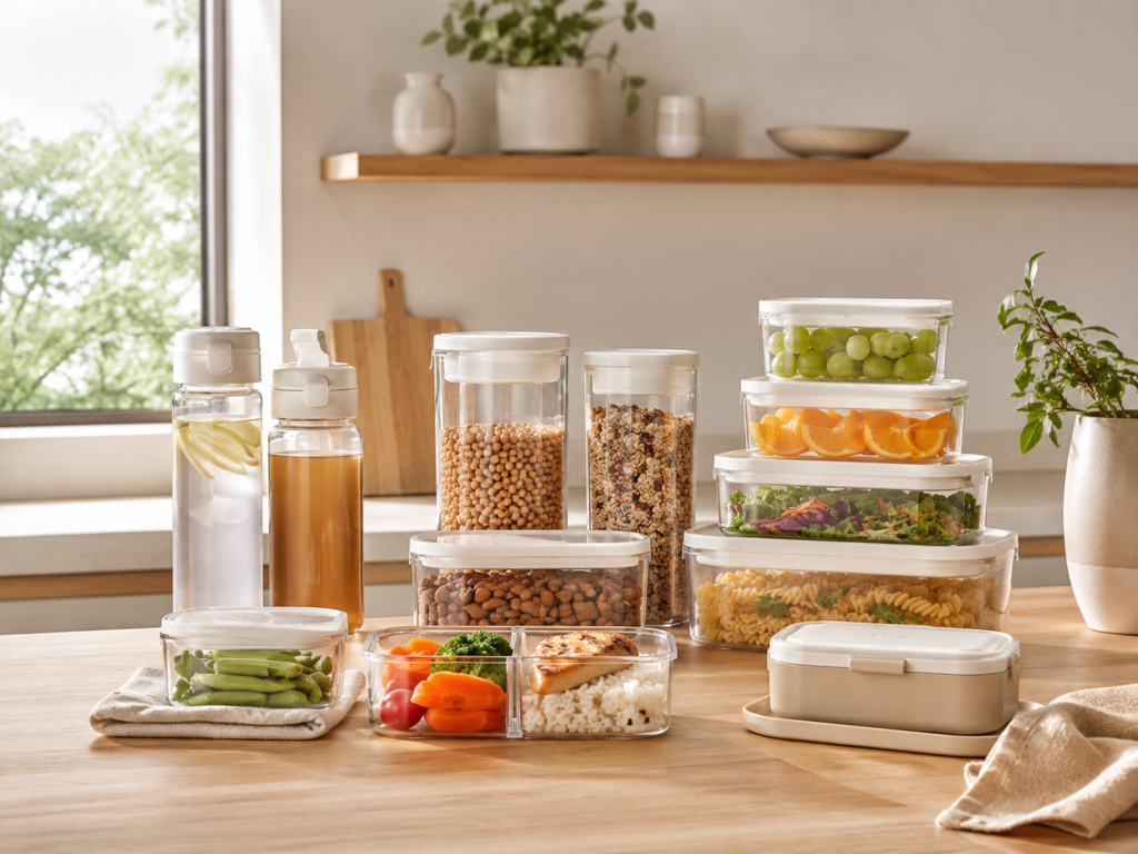 Produk Moorlife untuk penyimpanan makanan dan meal prep yang rapi di dapur