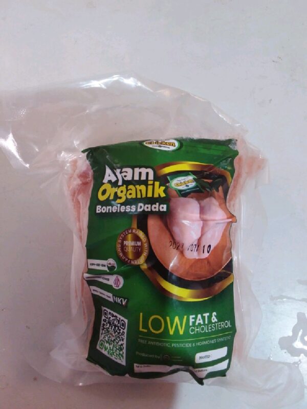 Kemasan Pack Dada Ayam Fillet Organik Segar 500 Gram Tanpa Tulang Ovegi