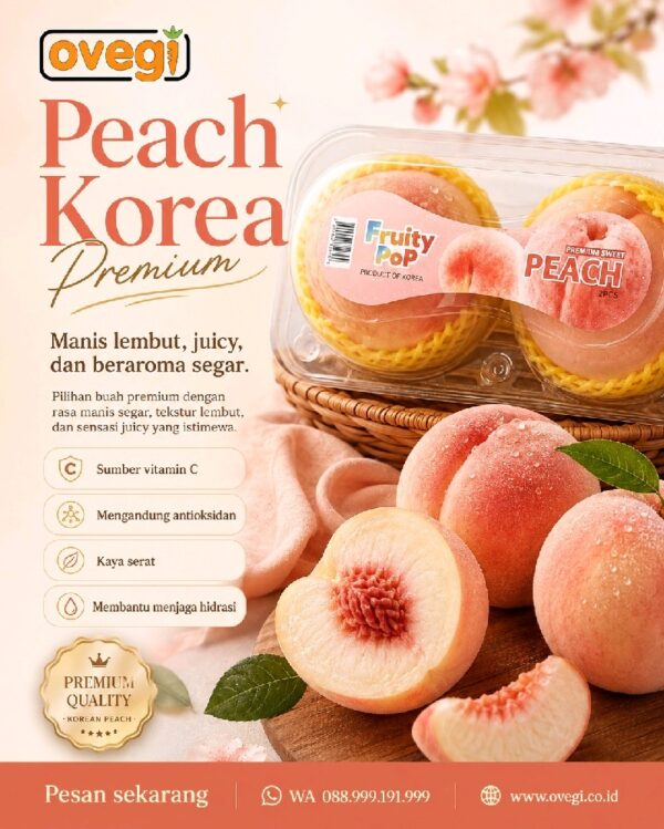 Peach Korea 2pcs (pack)